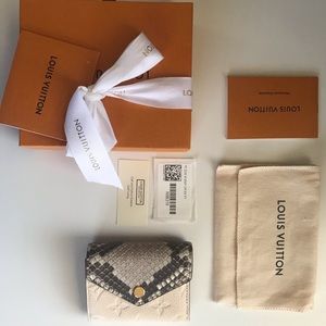 Louis Vuitton Zoe Python wallet BNC Authentic